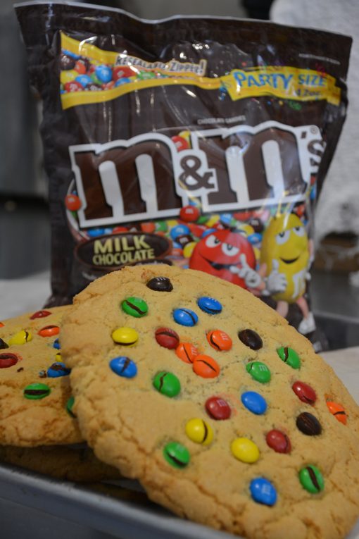 sugar cookie with m&ms